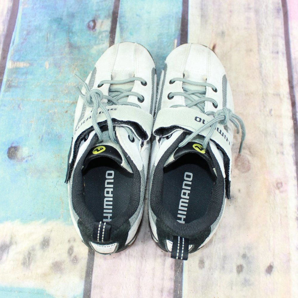 Shimano Gray Suede Mesh Mountain Biking Cycling Shoes Size 6 - Picture 6 of 9